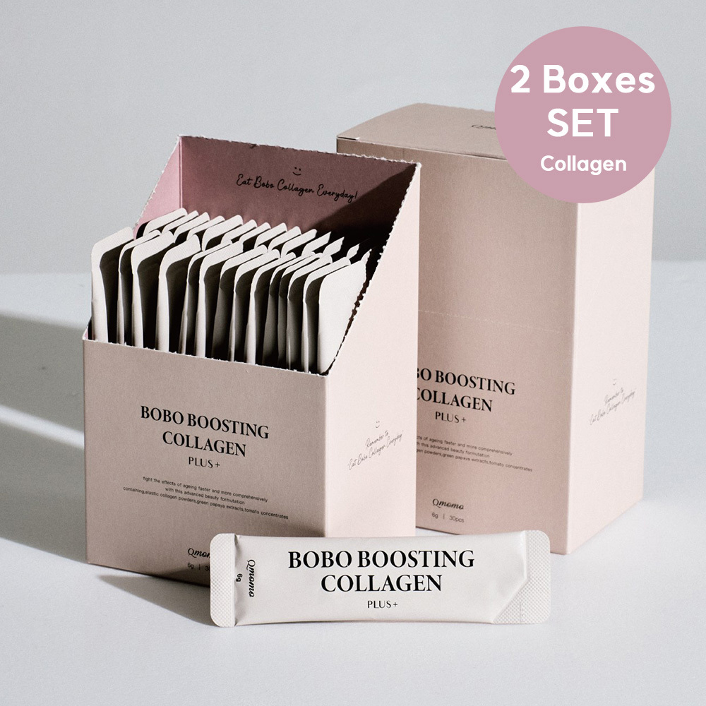 Qmomo【Bust Boost Collagen Set】Qmomo Bobo Boosting Collagen   (2 Boxes)