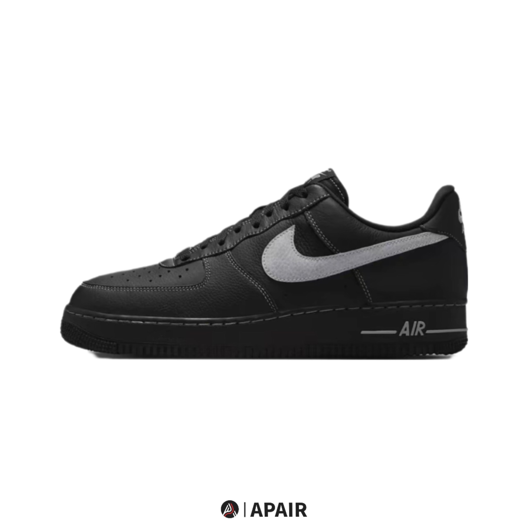 【APAIR】預購 Nike air force 1 low 黑灰 車縫線 男女鞋 HQ2037-006