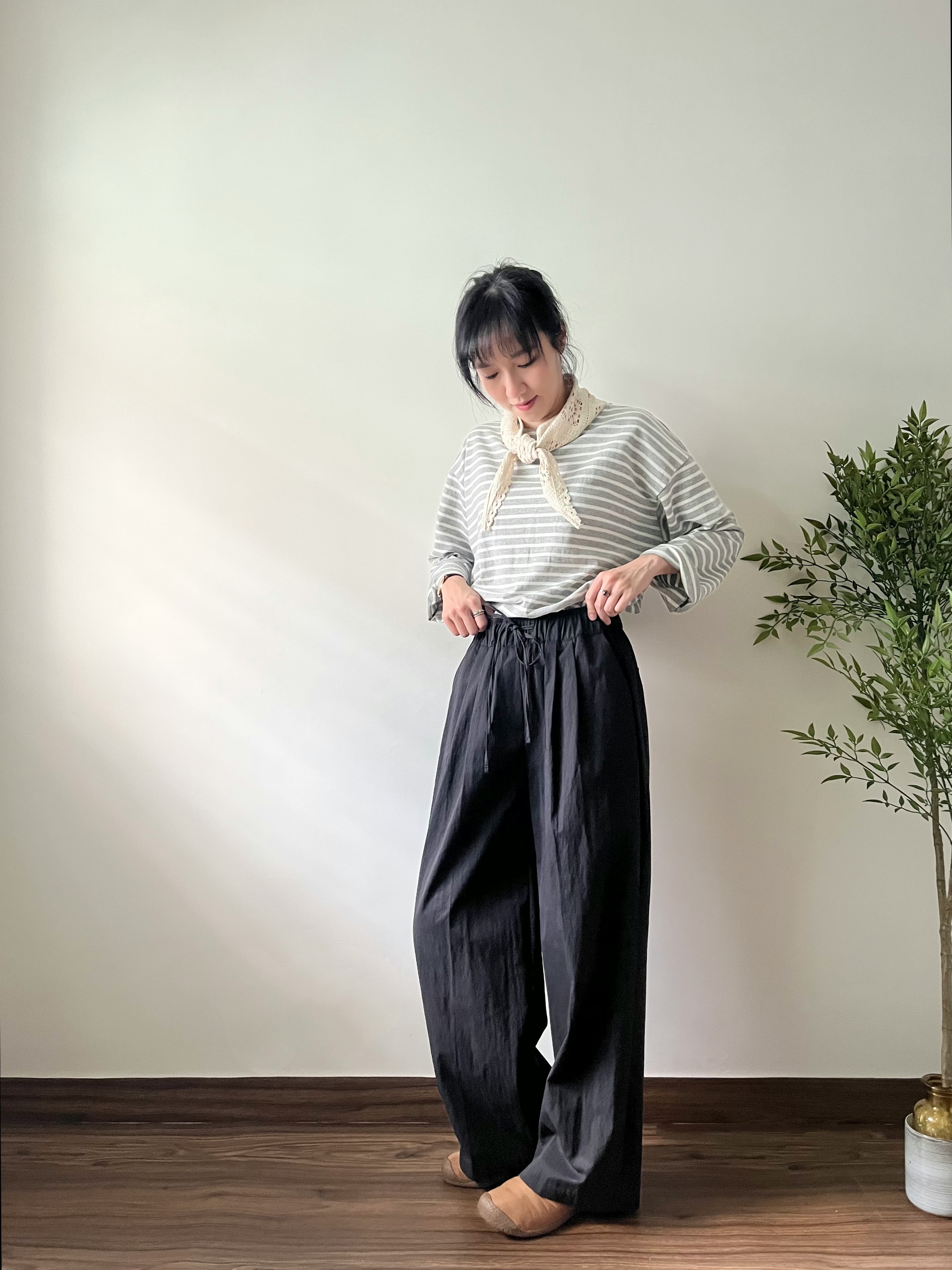 🌿秋季尼龍布 直身長褲