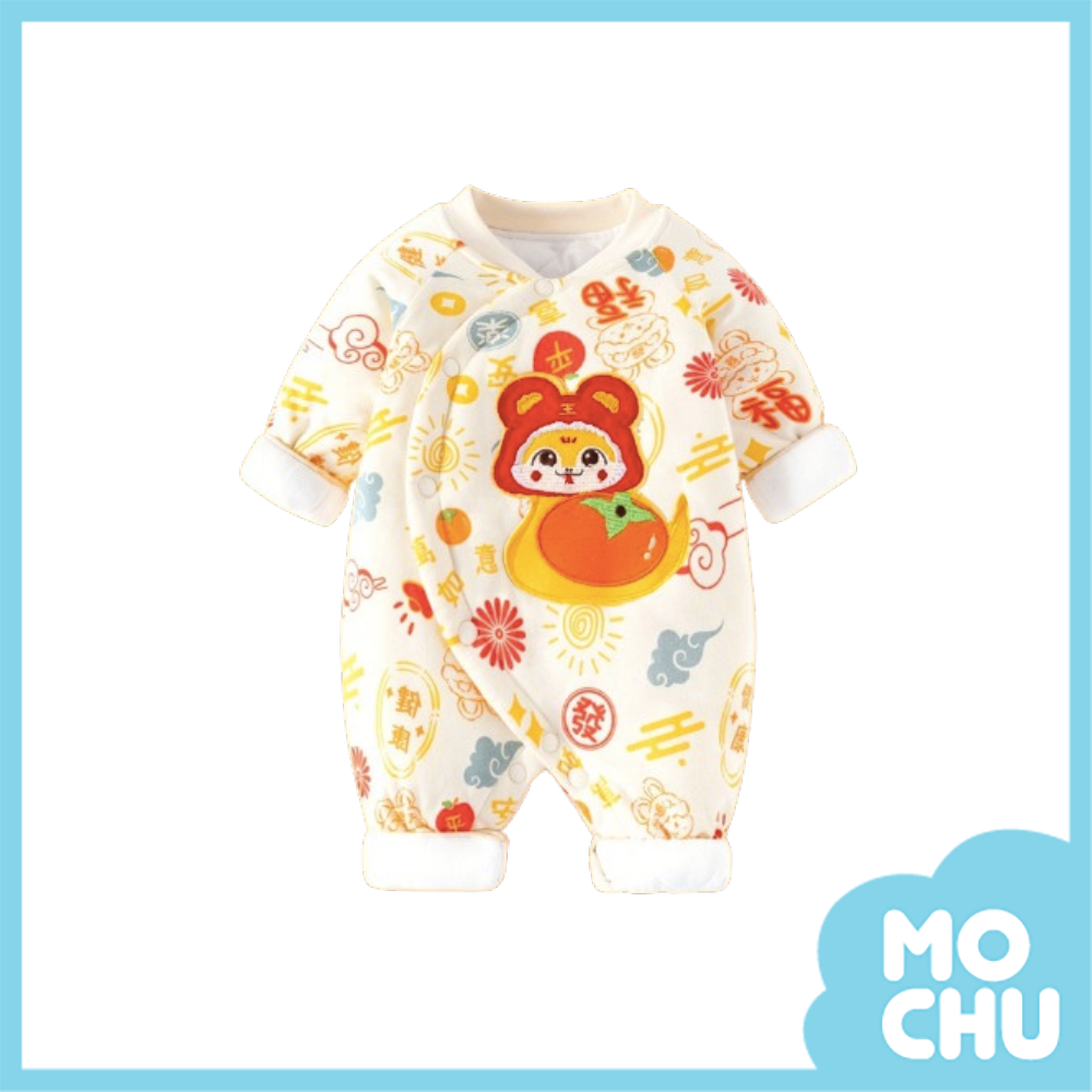 蛇年大吉鋪棉長袖連身衣