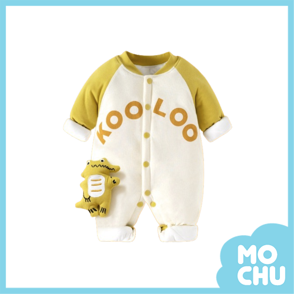 小萌鱷鋪棉長袖連身衣