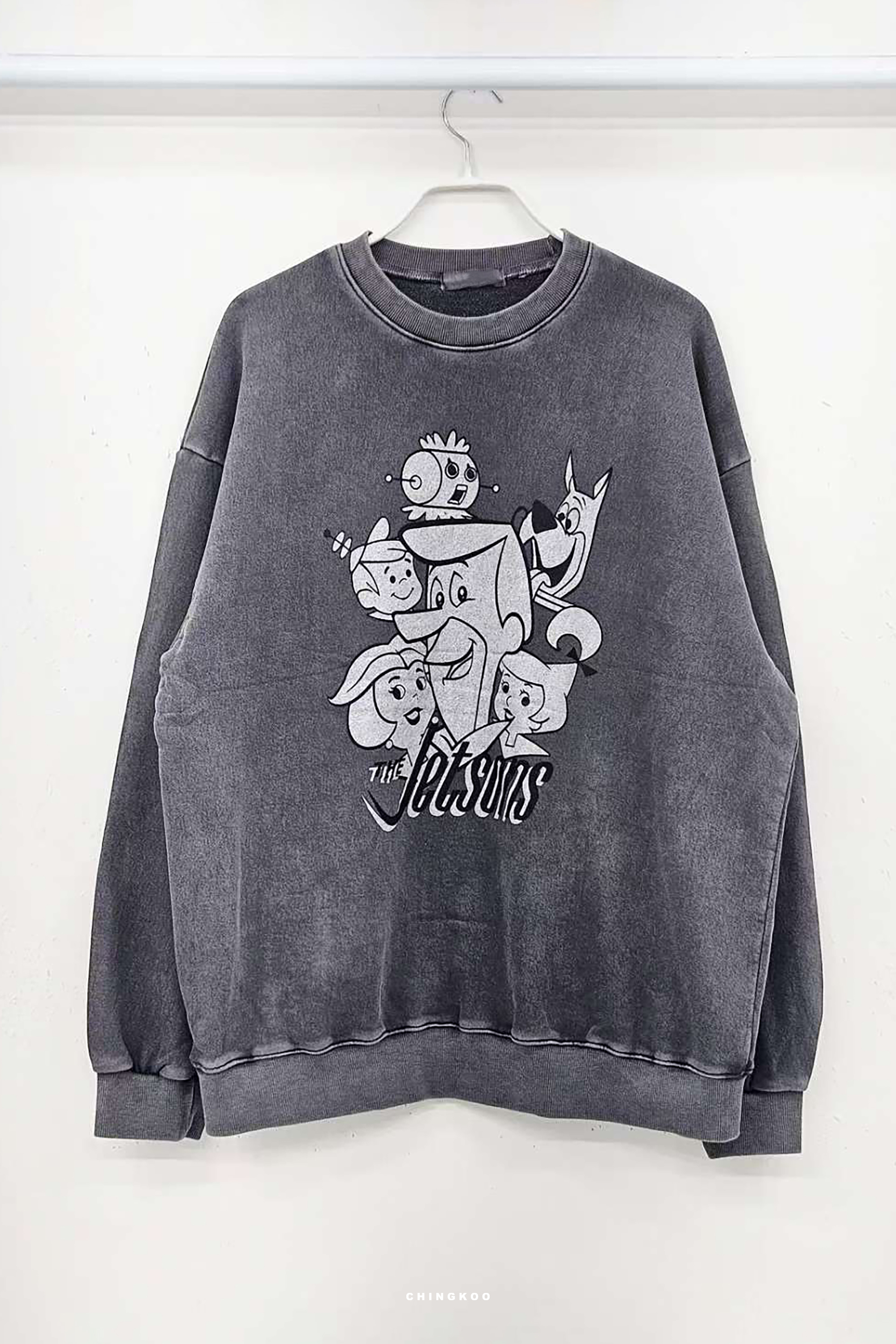 秋日KOREA｜傑森一家卡通印花大學T 2色