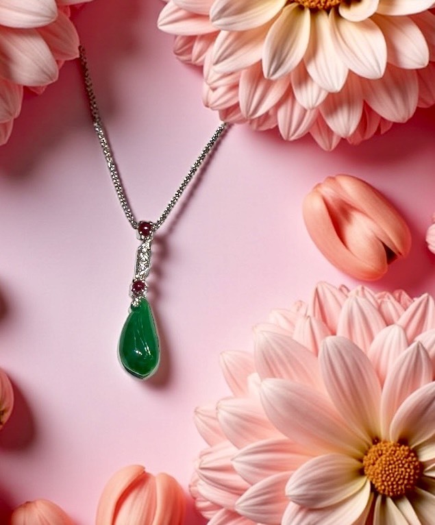 （特惠）翡翠紅寶項鍊