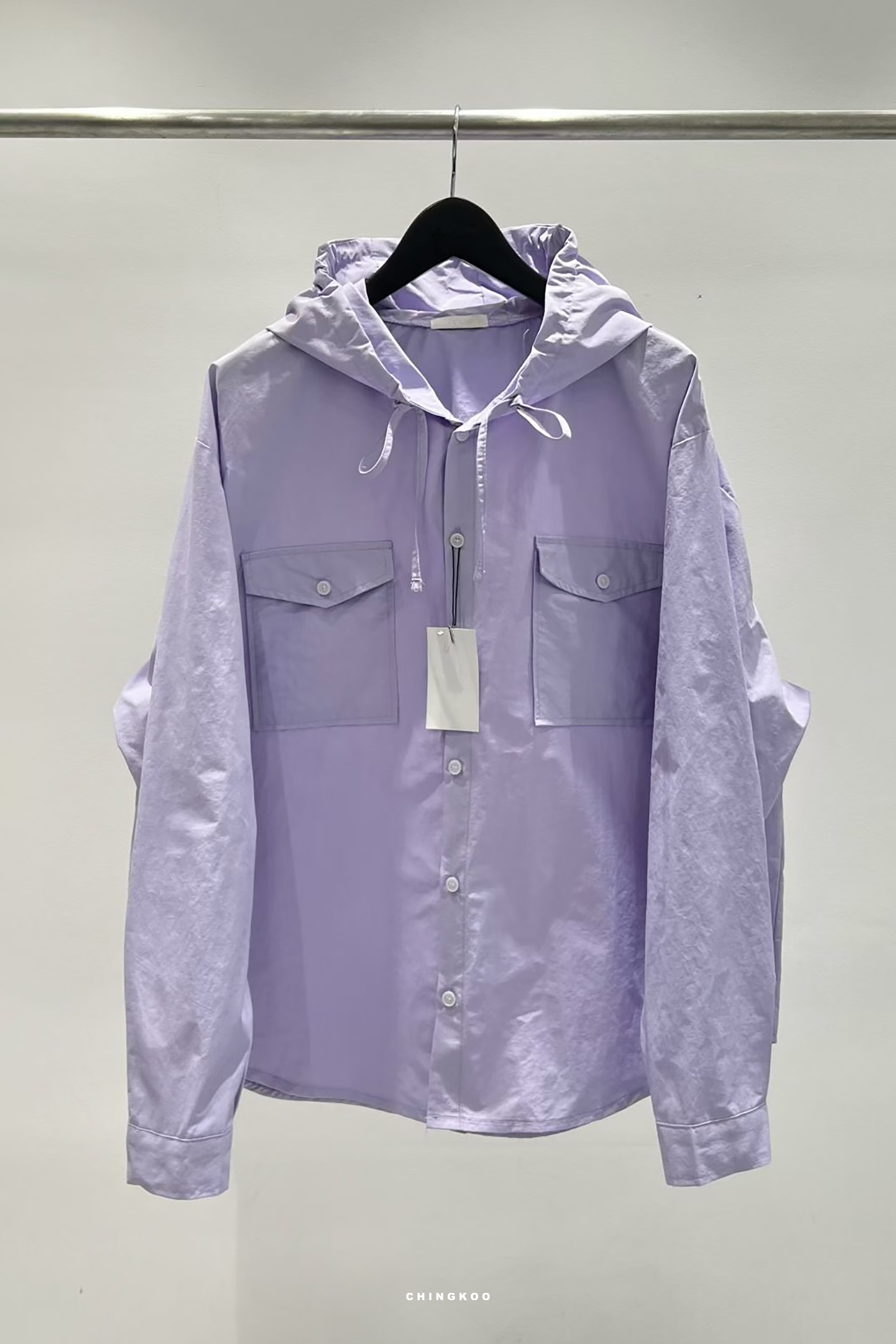 秋日KOREA｜素面口袋連帽長襯 3色