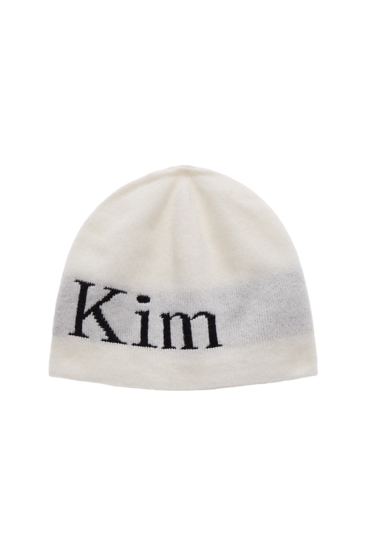 帽子 MATIN KIM LOGO JACQUARD SHORT BEANIE LOGO JACQUARD SHORT BEANIE IN WHITE