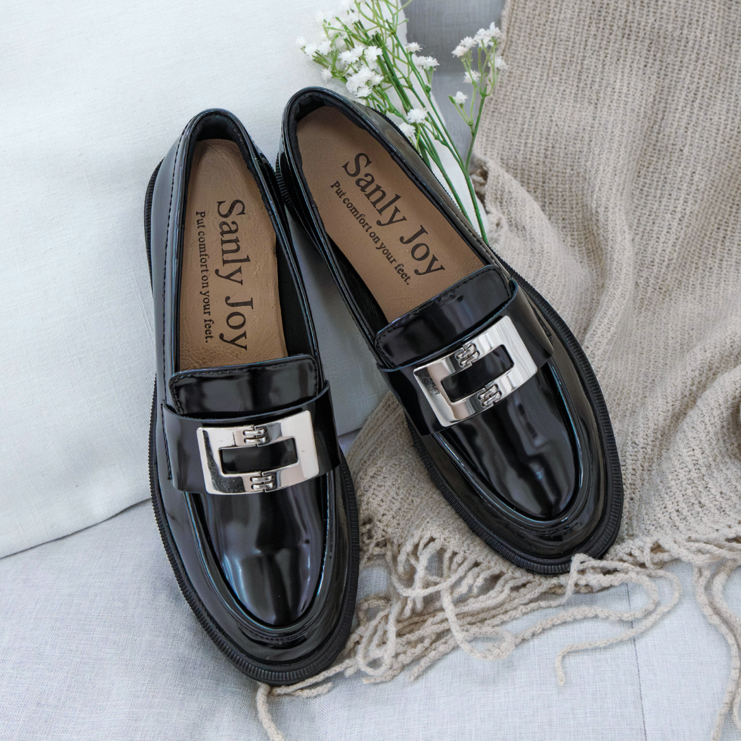 黑格 厚底樂福鞋(真皮女鞋/不磨腳/真皮上班鞋)