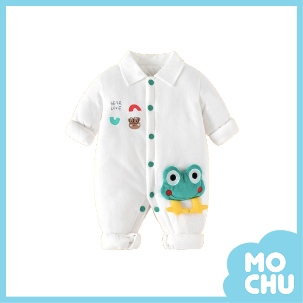 小青蛙鋪棉長袖連身衣