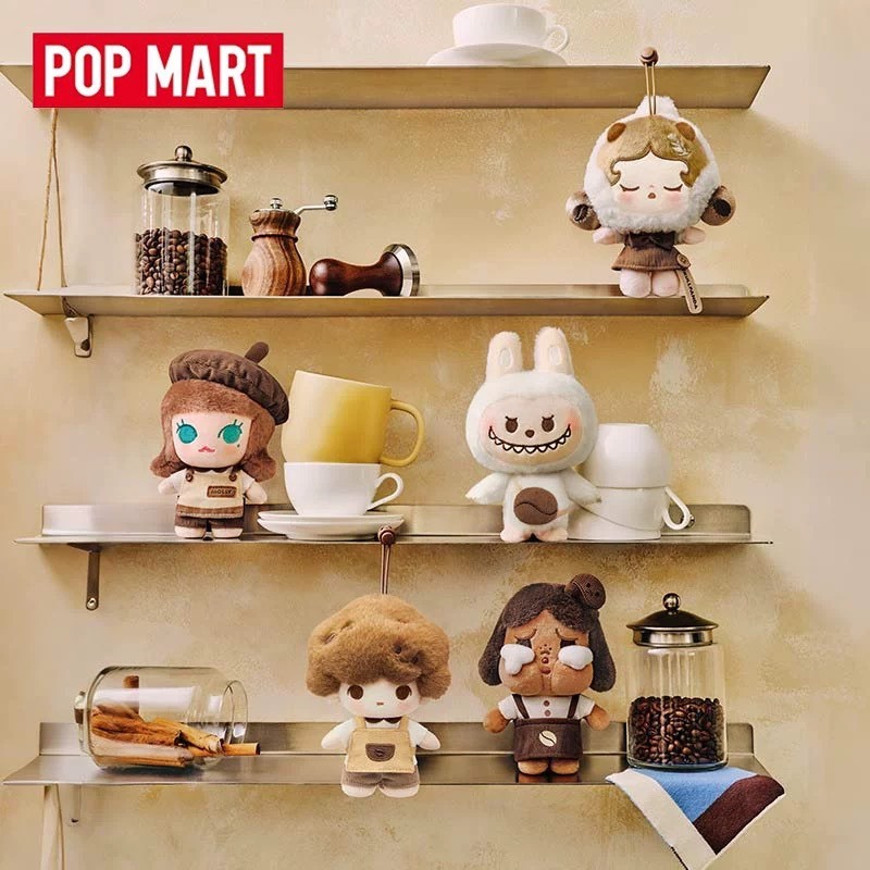 泡泡瑪特 泡泡萌粒 咖啡工廠系列 搪膠毛絨吊飾盲盒