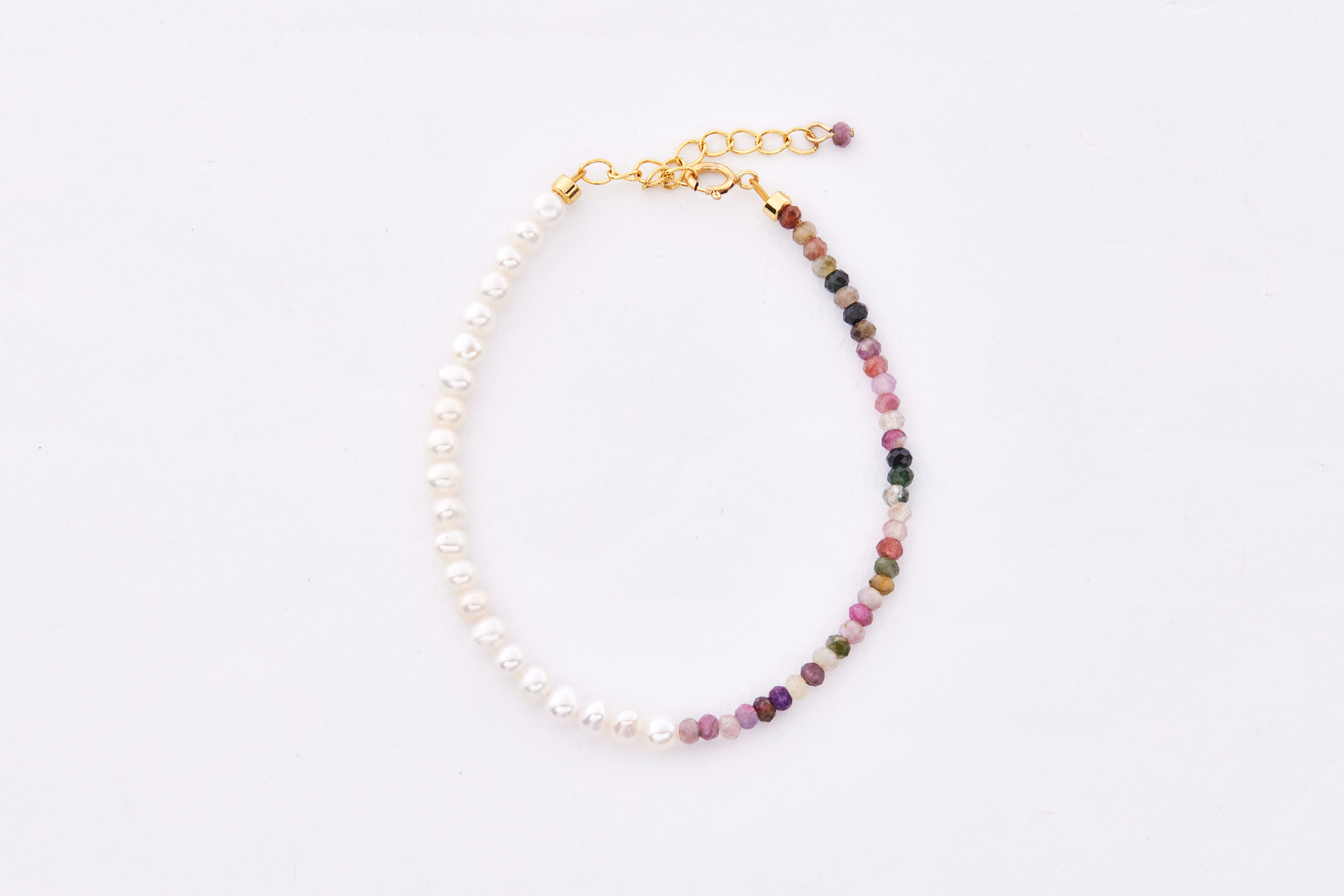 B598 | 14kgf鋯石淡水珍珠手鍊