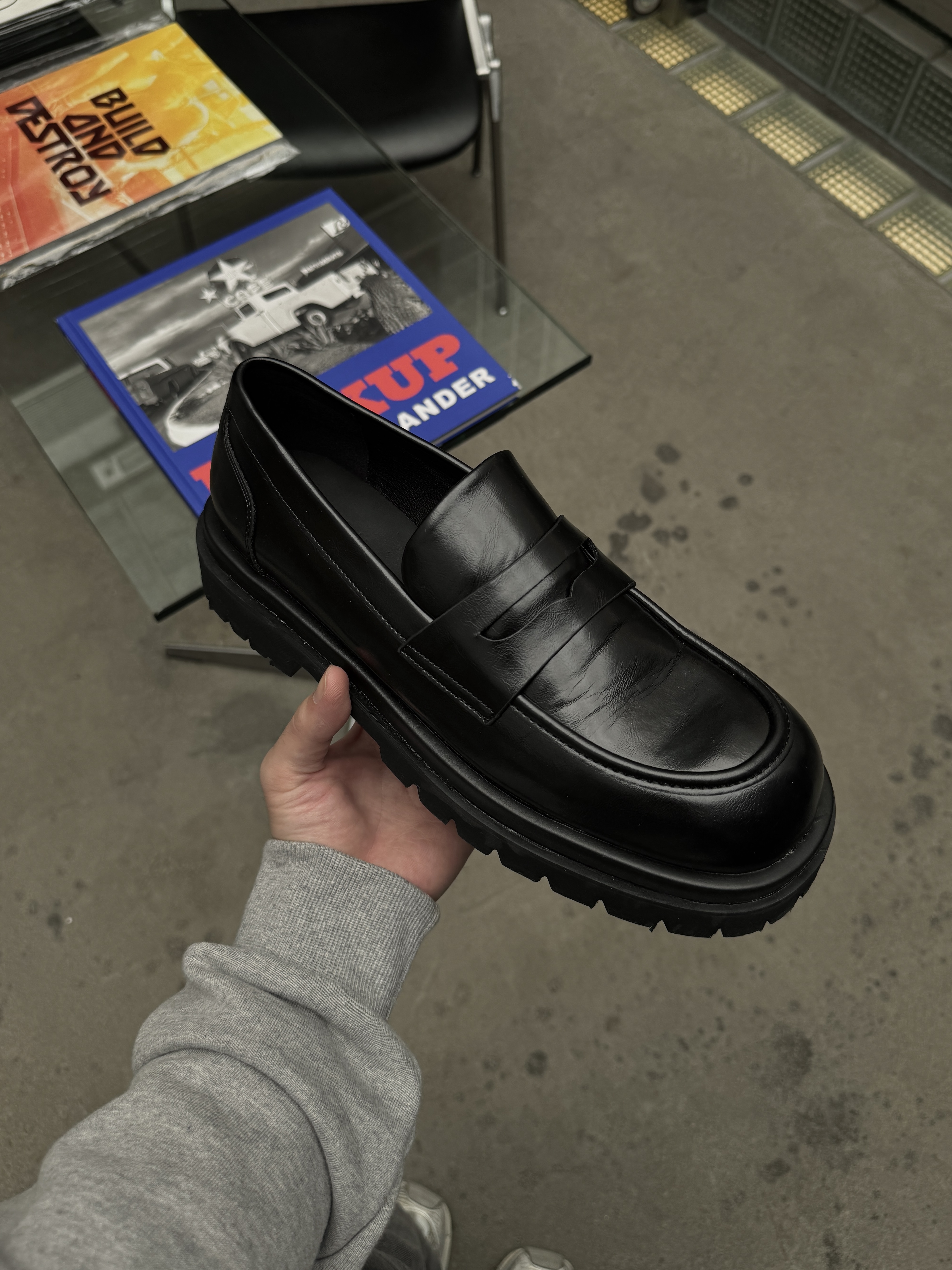 [BEST] 韓國 增高 5CM 層次 素面 樂福鞋 皮鞋（部分現貨）