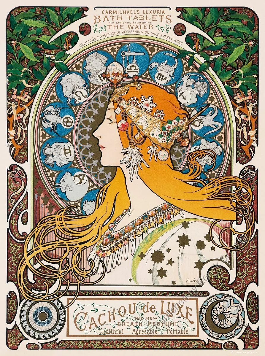 【雷諾瓦拼圖】星座十二宮/慕夏/504片