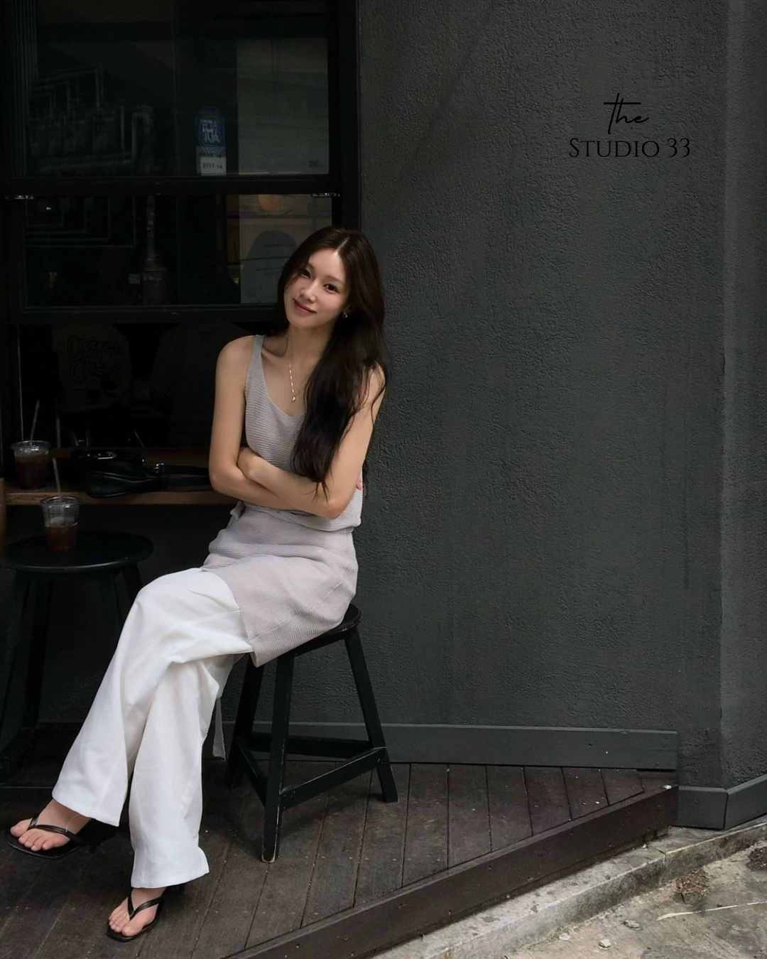 時尚針織吊帶裙