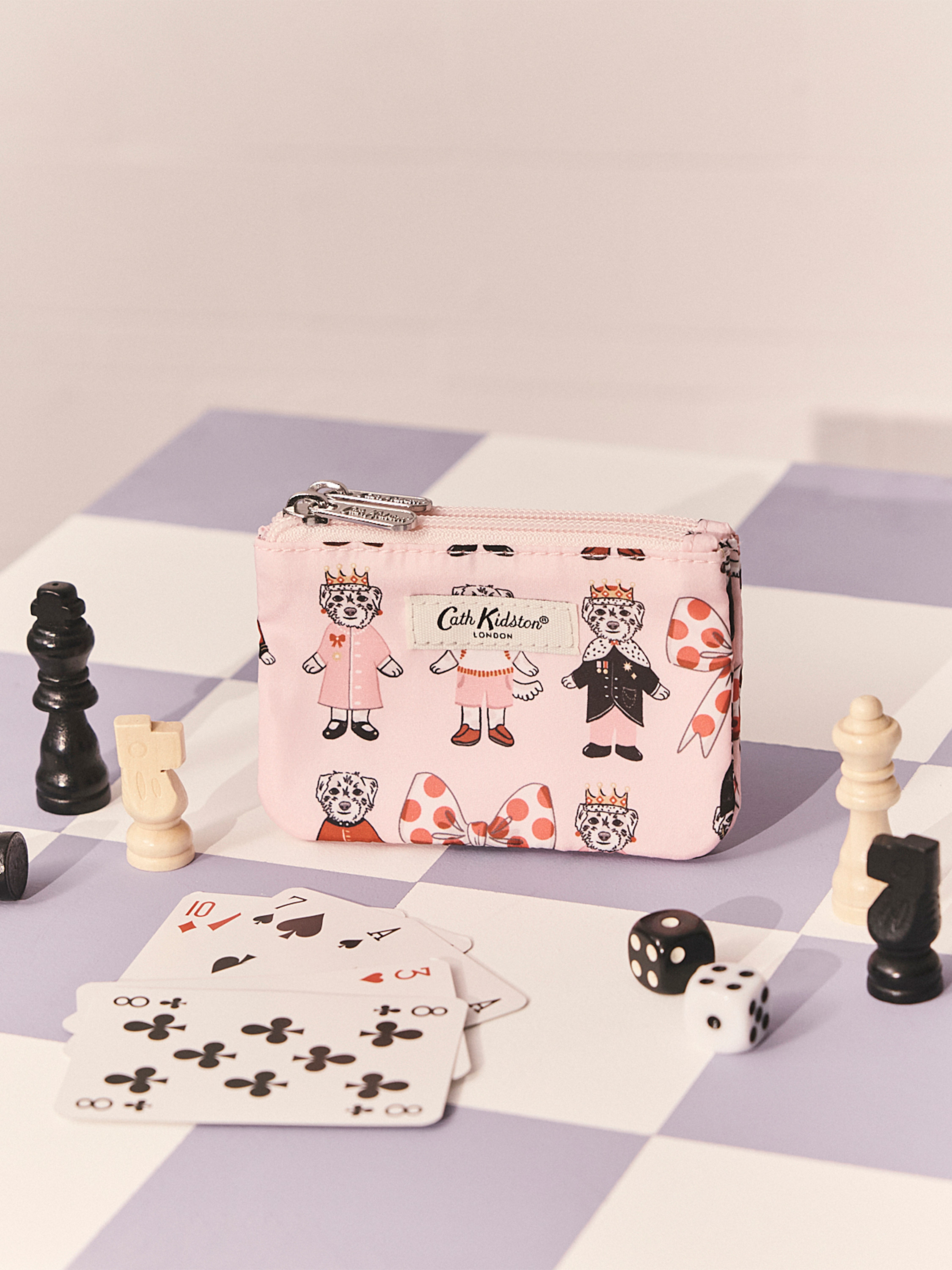 London Dogs 雙層拉鍊零錢收納包