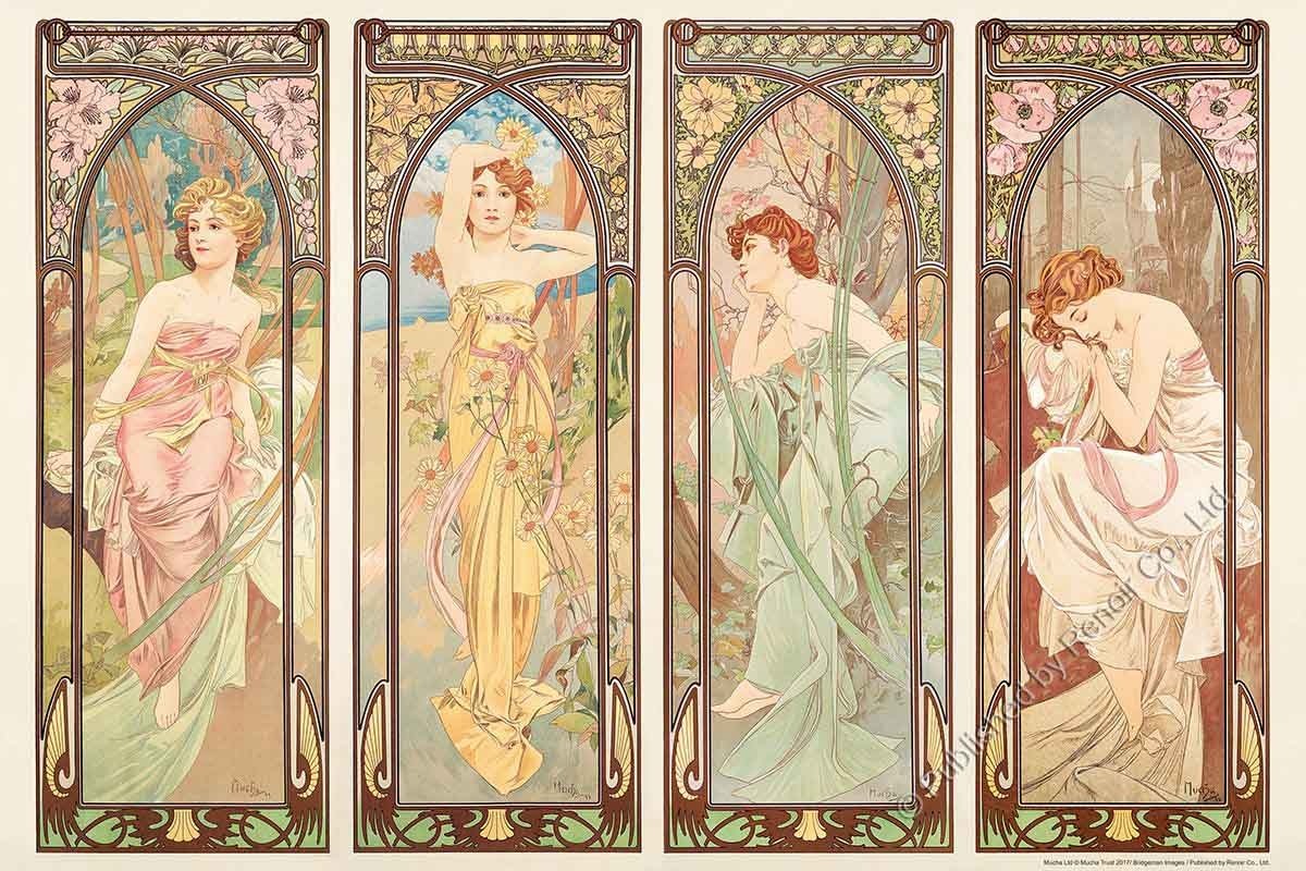 【雷諾瓦拼圖】四時/慕夏 (II)