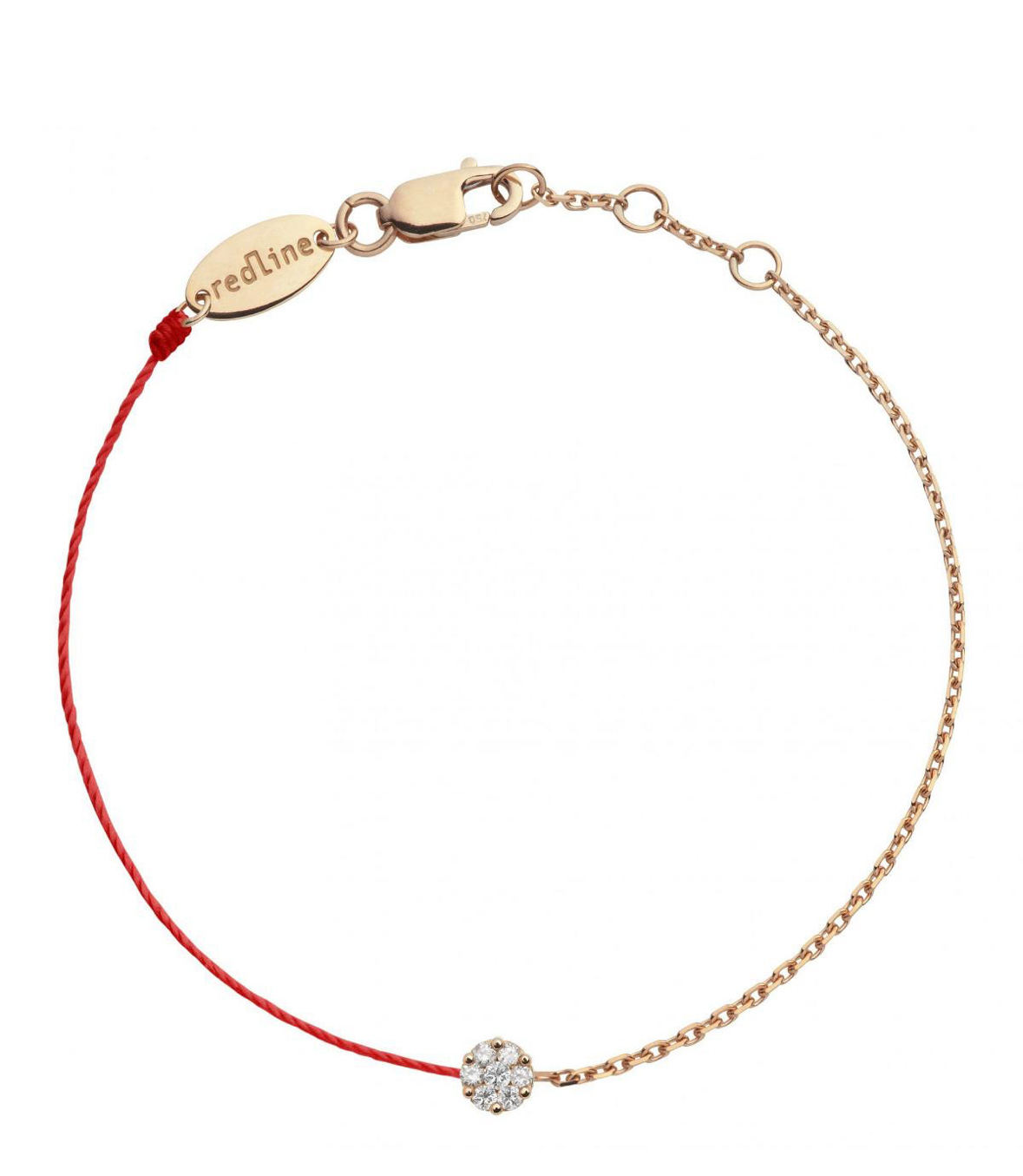 Redline Illusion Double 玫瑰金0.05克拉圆钻半绳手链 20H R -M