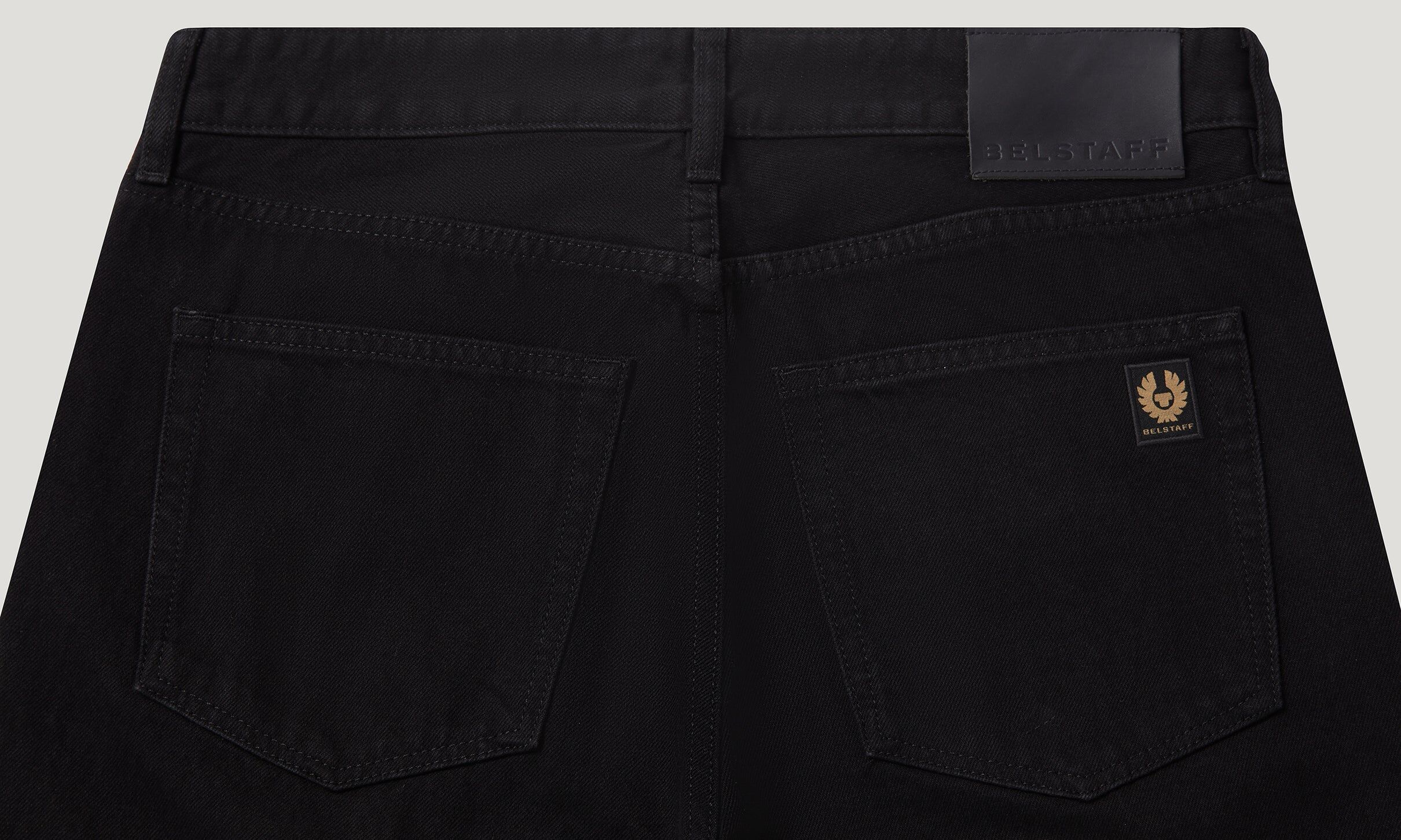 BELSTAFF 時裝款SLIM FIT黑色牛仔褲