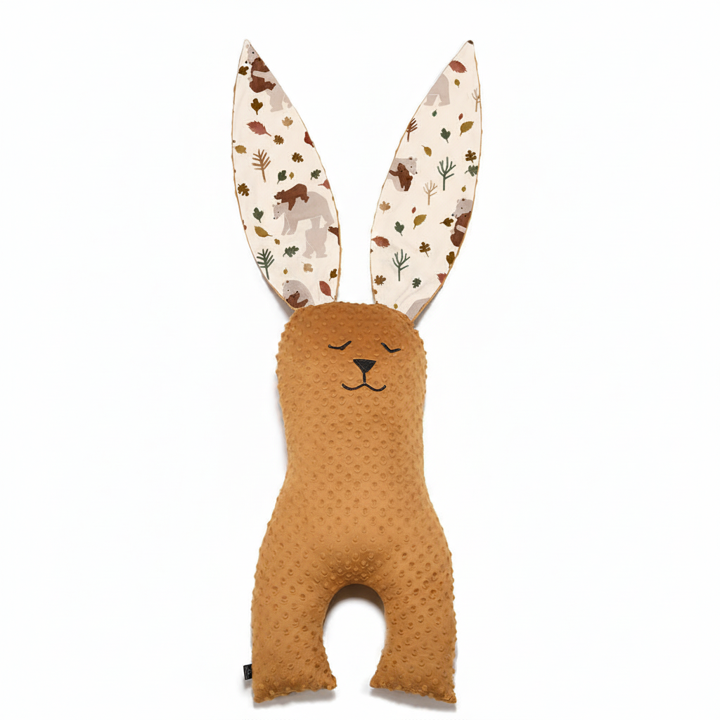 La Millou波蘭 逗比兔(70cm)｜暖心抱抱熊|咖啡糖亮棕