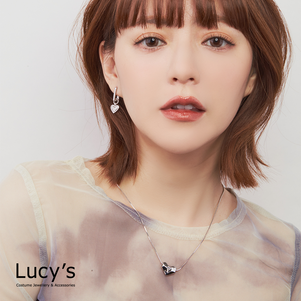 熔岩愛心 項鍊 (二色) (124290/124291)