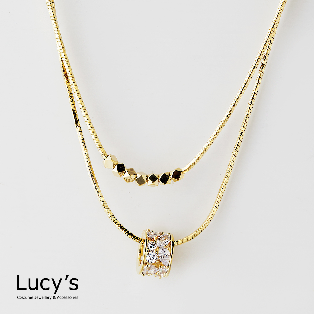 光序輪軸 雙層項鍊 (124008)