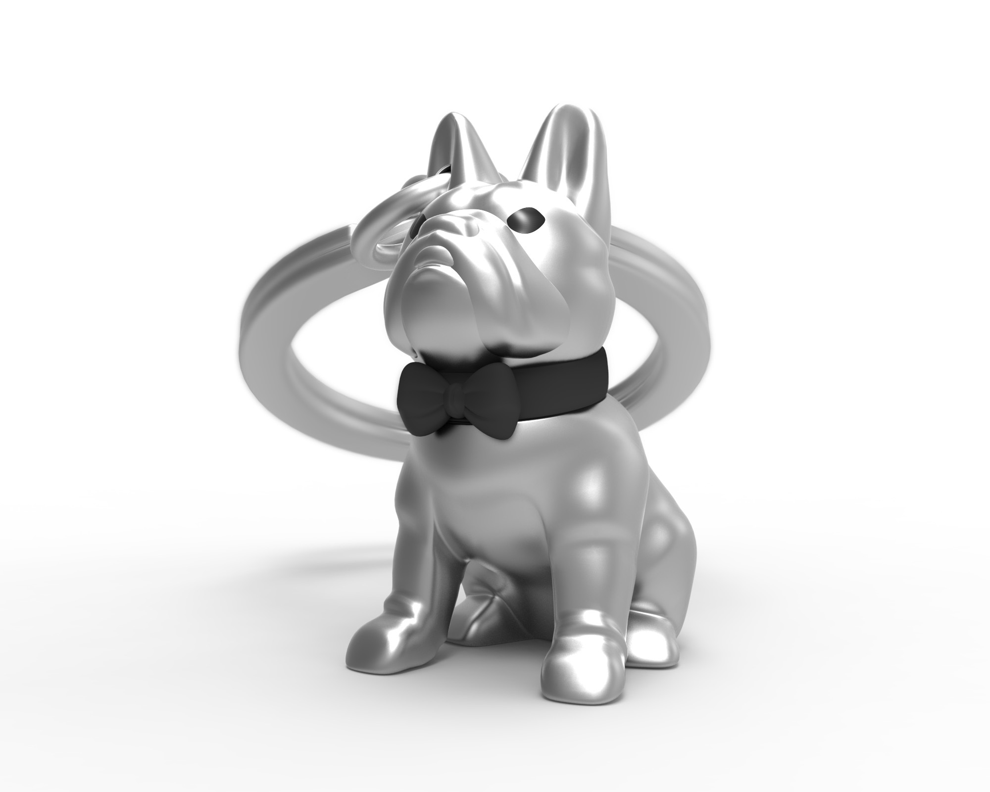 𝐌𝐞𝐭𝐚𝐥𝐦𝐨𝐫𝐩𝐡𝐨𝐬𝐞 ｜MTM 比利時鬥牛犬鑰匙圈-銀鑰匙圈