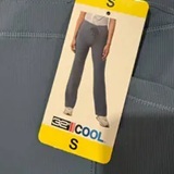 [S] 32 DEGREES BLUE WIDE LEG PANTS WOMAN - RIBBED SEMI-FLARE PANT, 1752055-BLUE (SZZ759)