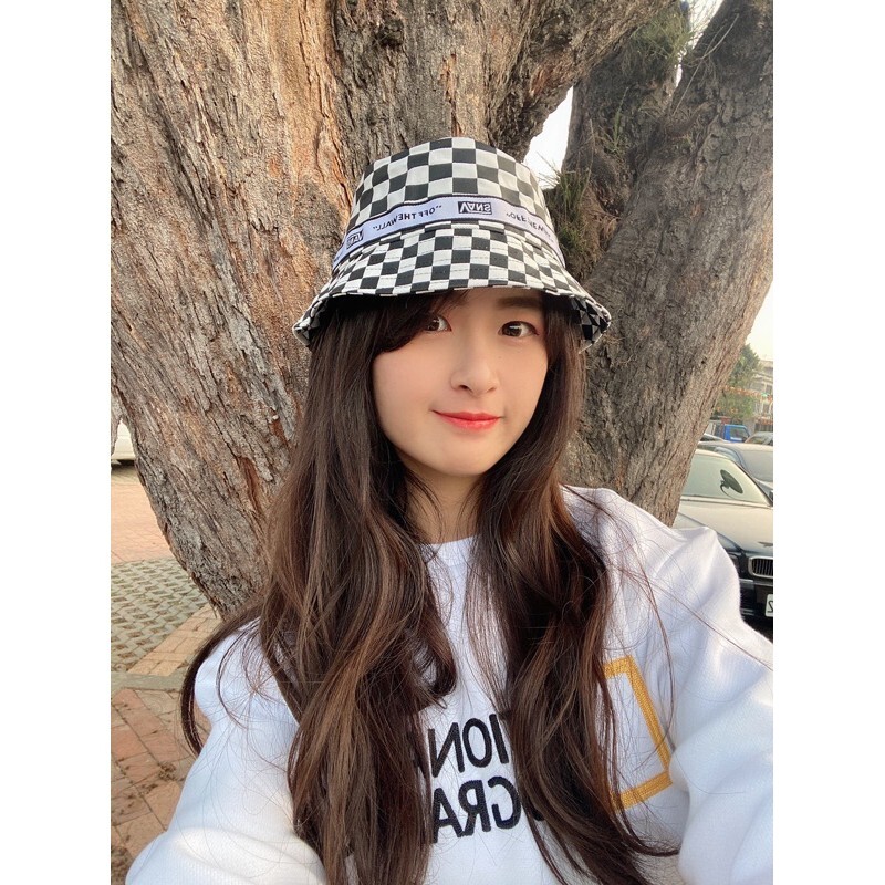 【現貨出清】VANS 漁夫帽｜棋盤格設計 歐美潮流 情侶必備 🖤🤍