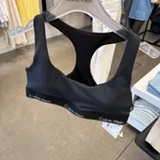 [S] CALVIN KLEIN BLACK MODERN SPORT RACERBACK MEDIUM IMPACT SPORTS BRA, SP40608457-408F138001 (SCK792)