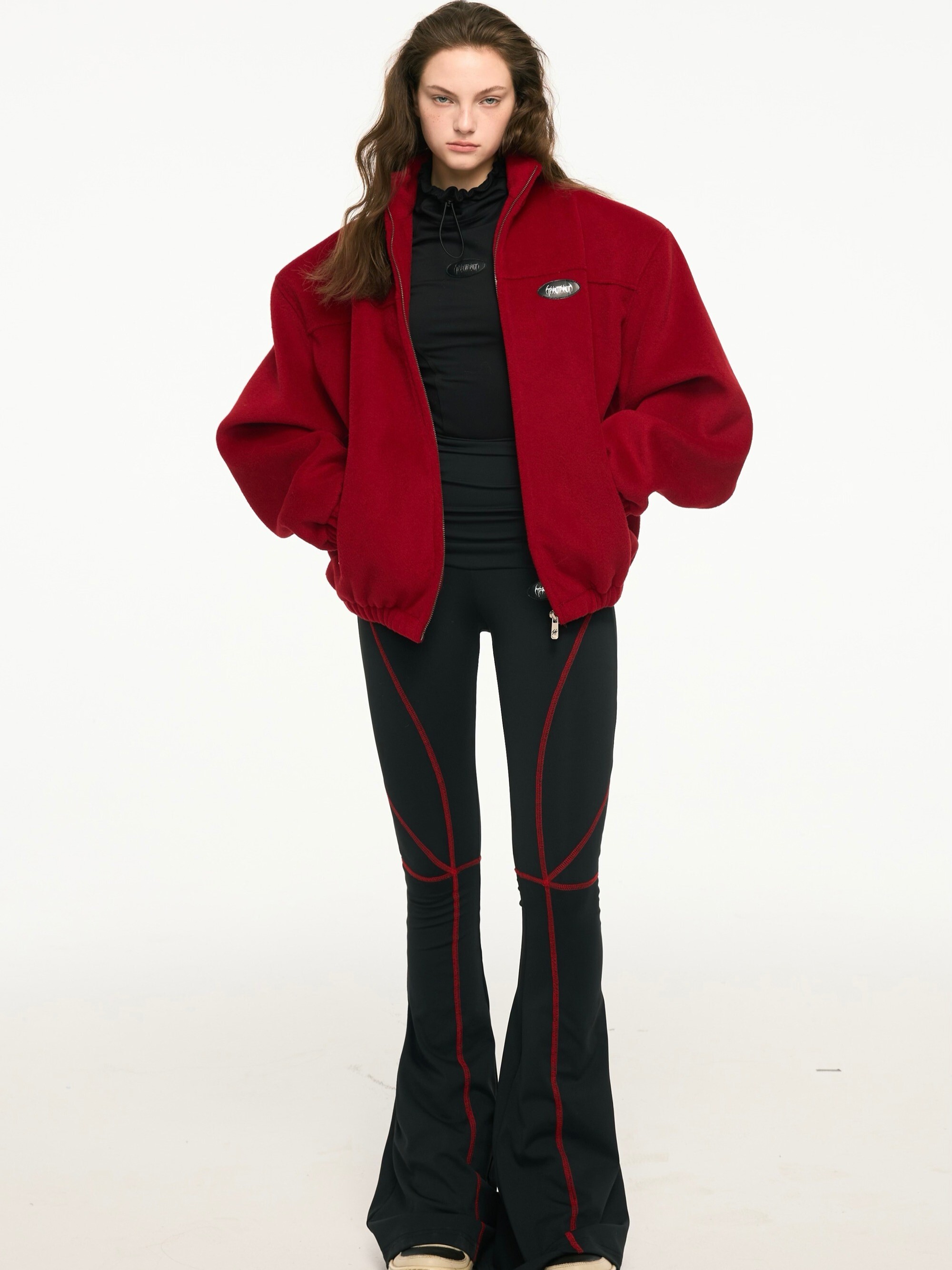 TAROTAROT 廓型加厚 墊肩外套