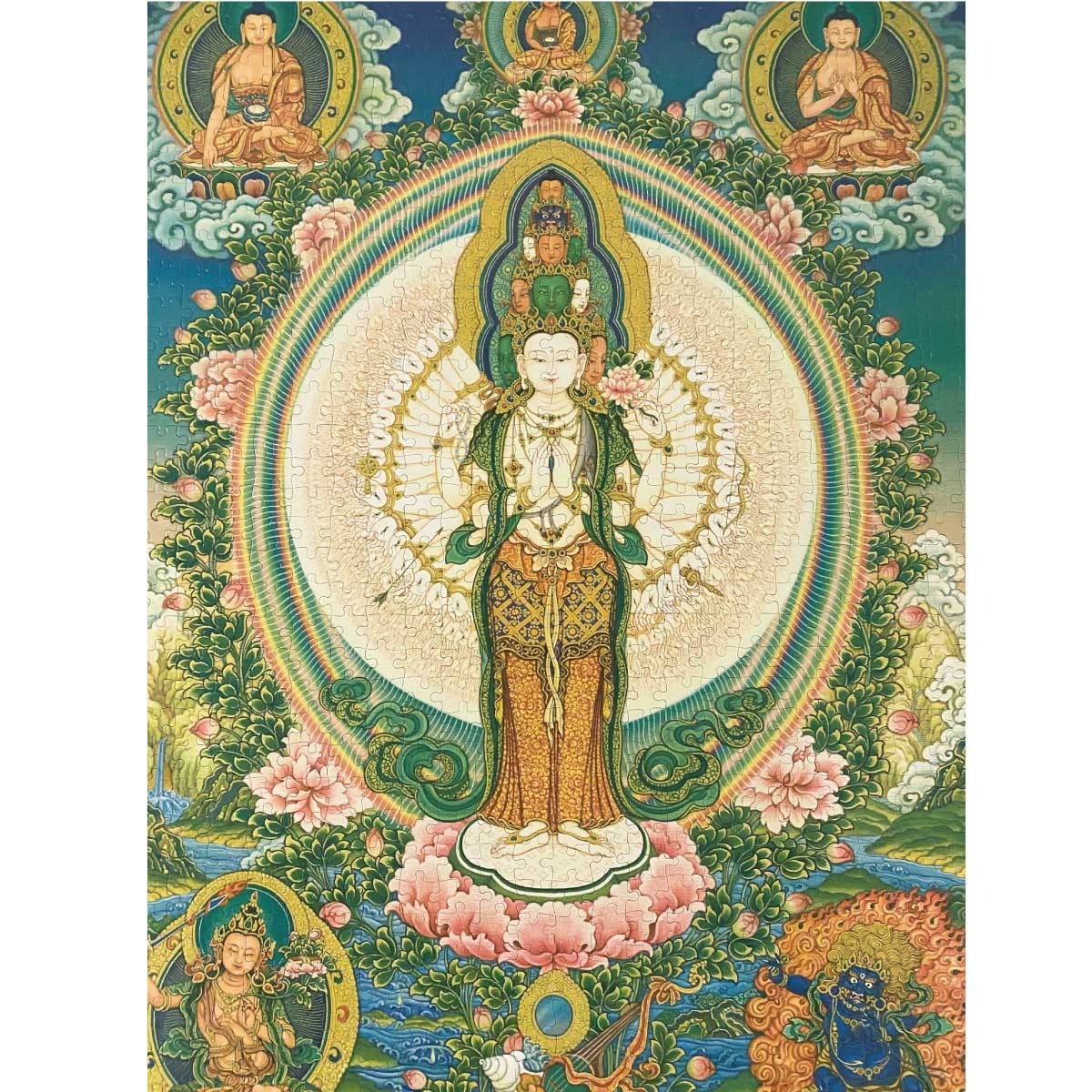 【雷諾瓦拼圖】千手千眼觀音/唐卡/傳悅 (II)