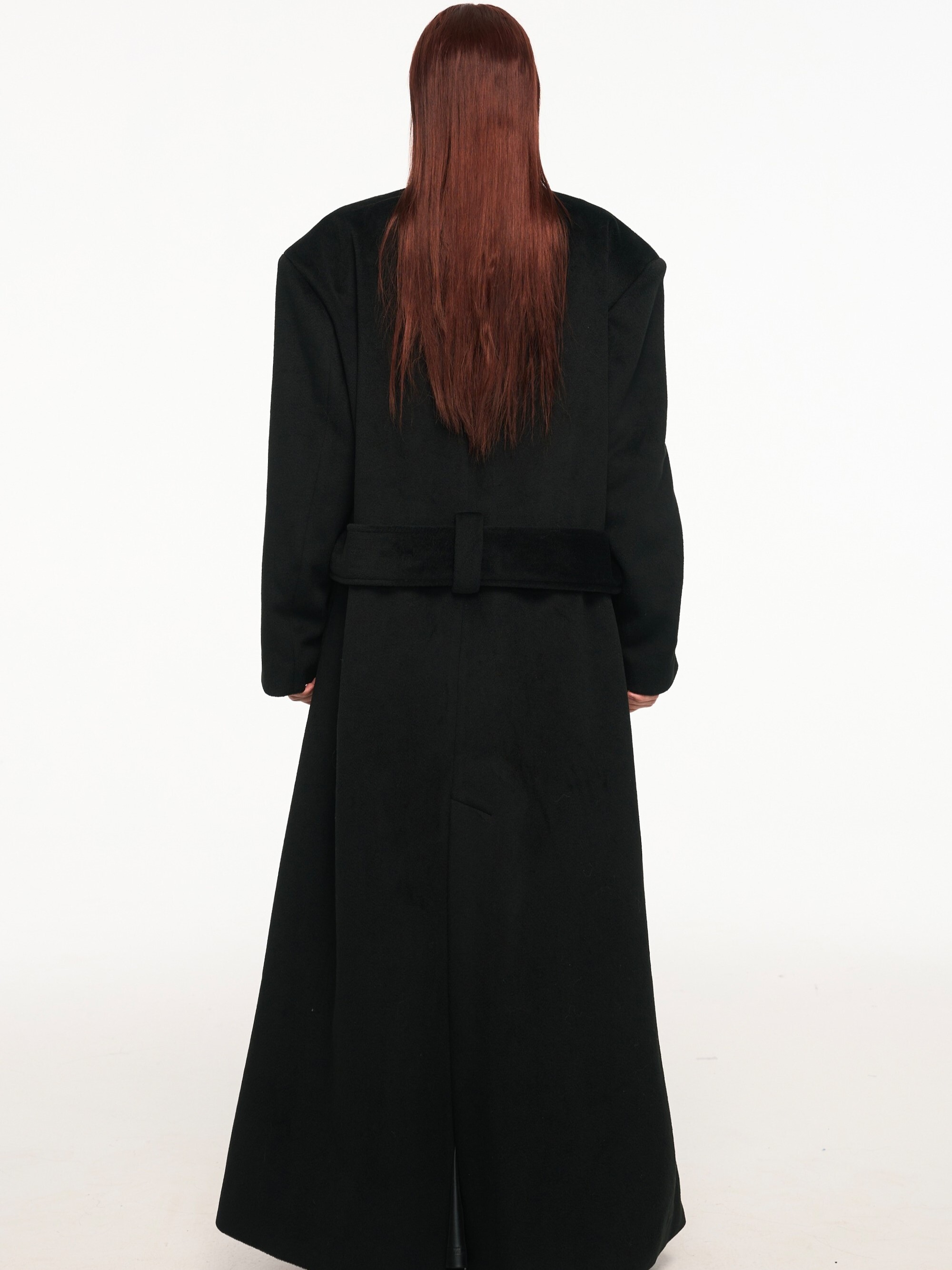 TAROTAROT The Matrix 超長款 墊肩收腰 大衣