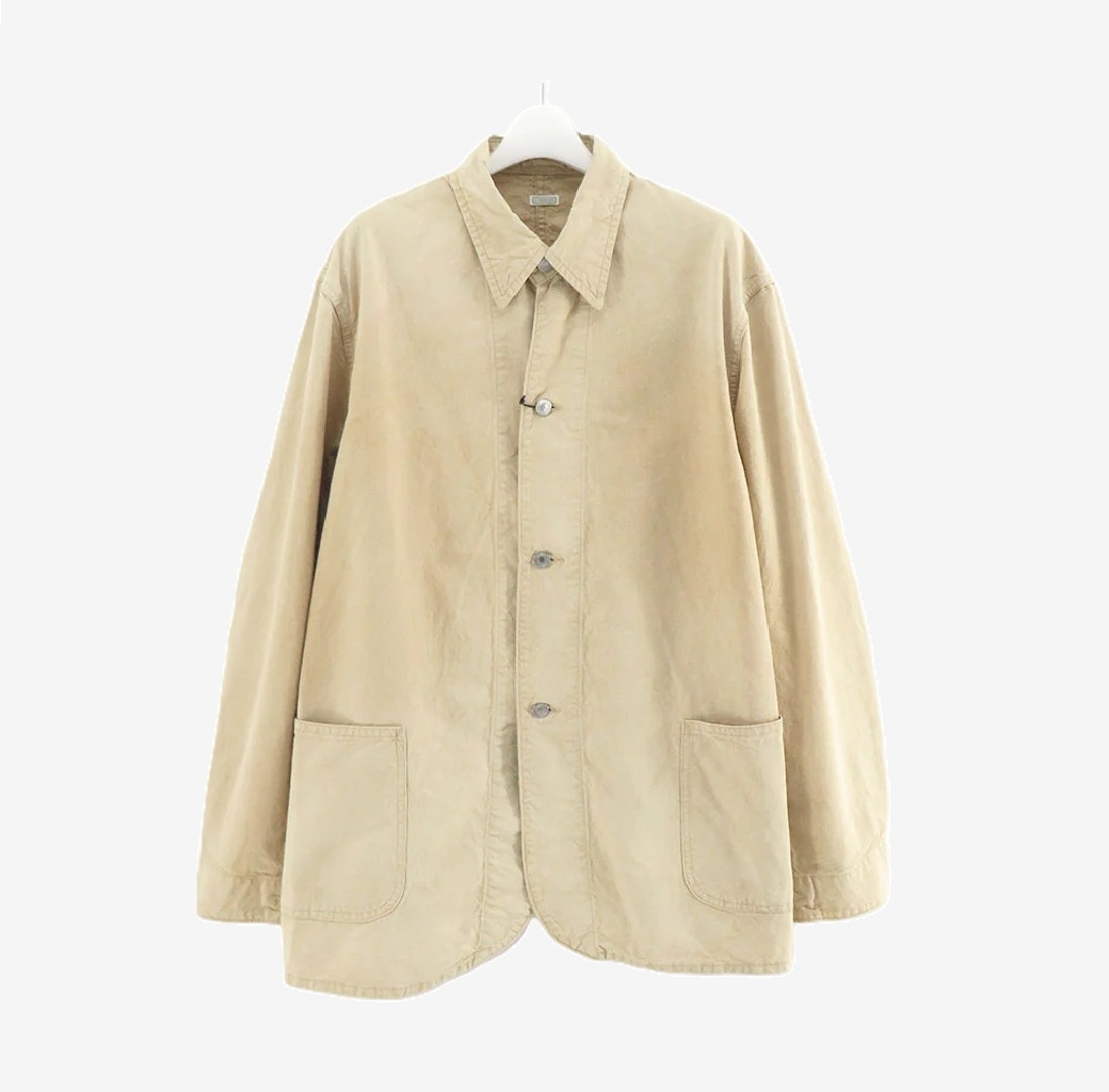 A.PRESSE 2025 VINTAGE PIN CHECK COVERALL (25AAP-01-47) - BEIGE PRE ORDER ITEM (預訂中)