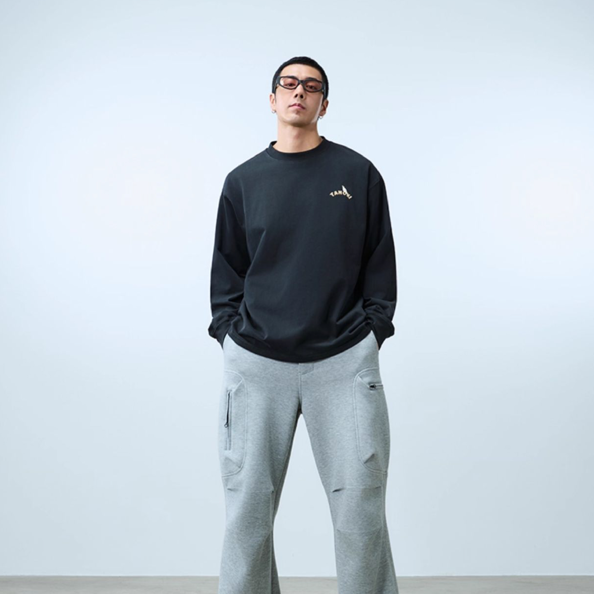 TANOXI Forest Washed LS Tee 水洗做舊 噴砂長袖Tee [TNX-T390]