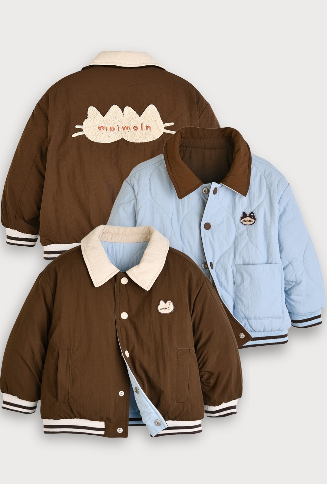 Moimoln☘︎25冬 鴨絨系列｜輕薄雙面穿羽絨外套