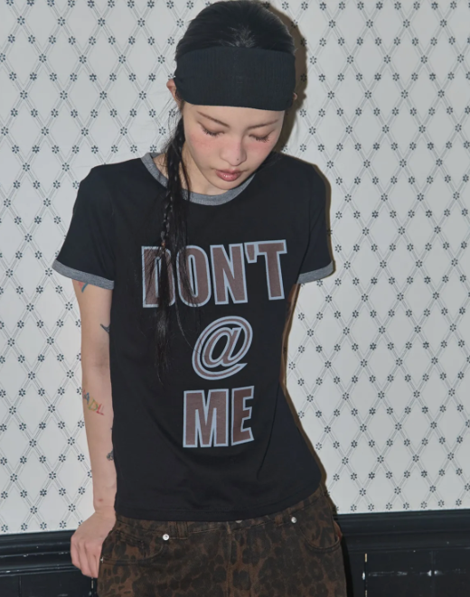 【代購】Fancy Club "Don't @ Me" T-Shirt 短袖 修身 短版 短版短袖