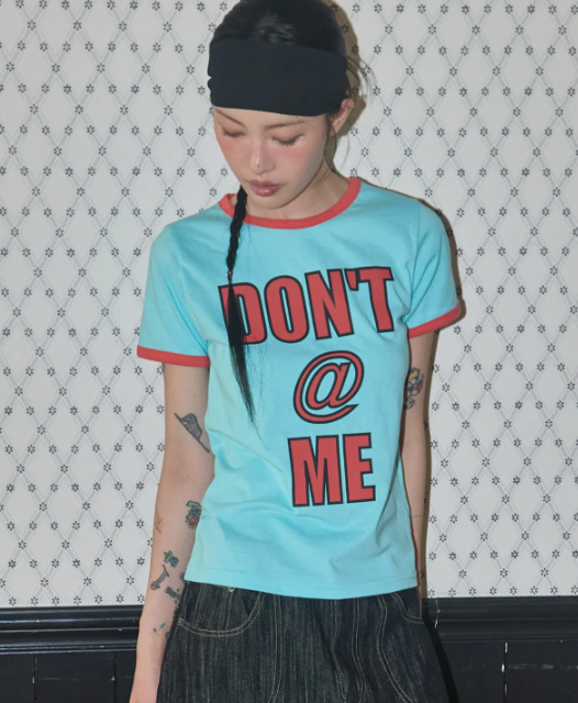 【代購】Fancy Club "Don't @ Me" T-Shirt 短袖 修身 短版 短版短袖