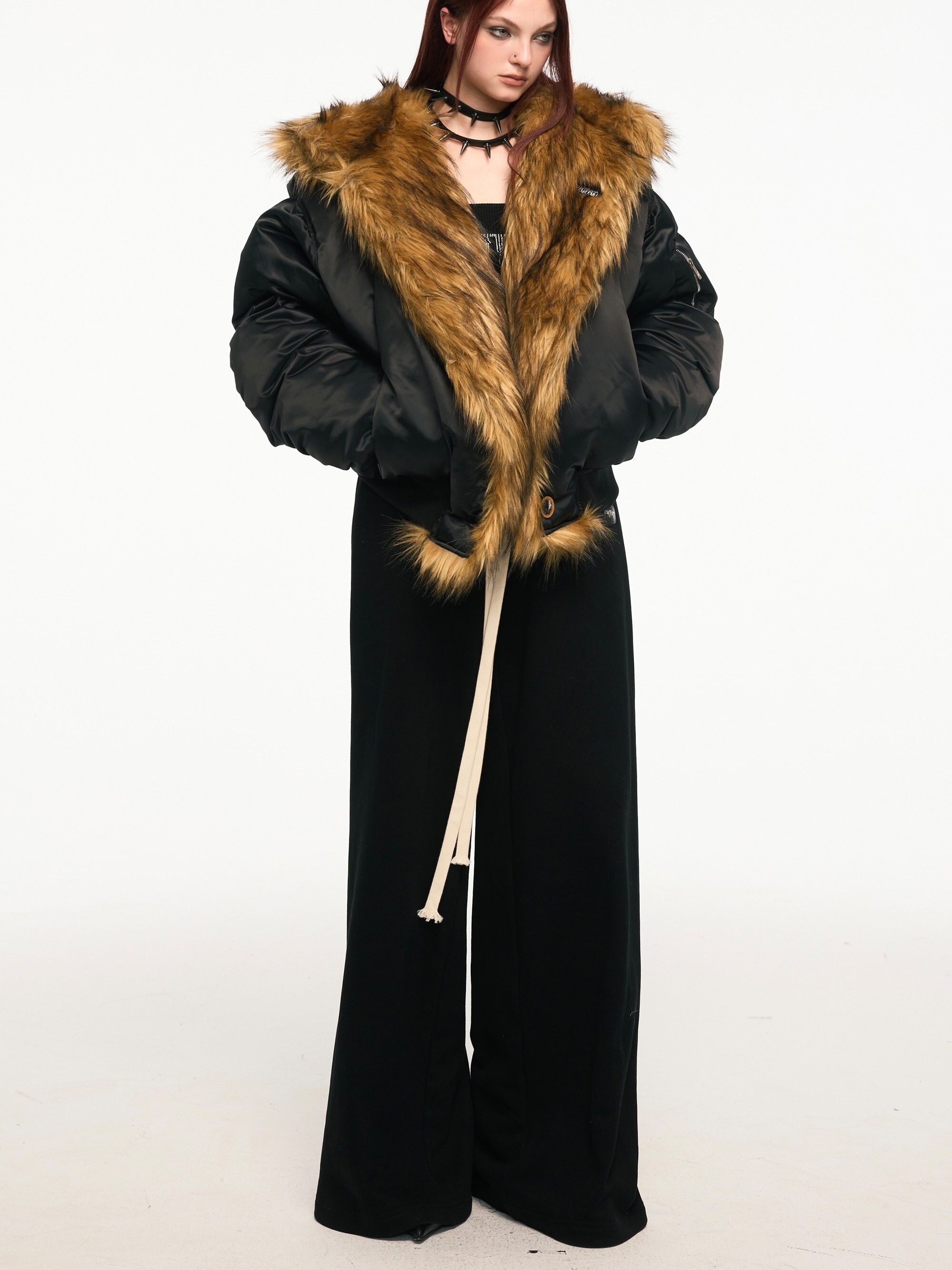 TAROTAROT 寬鬆磨毛 基礎運動長褲