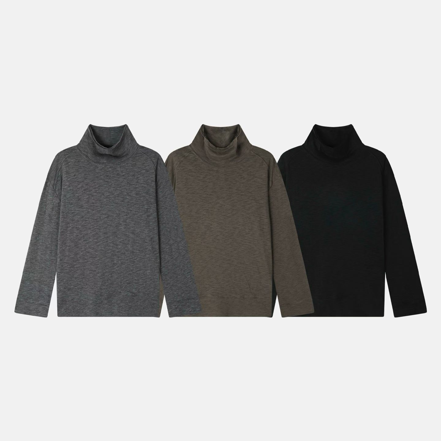 淨色樽領長袖衫 Vass-034T