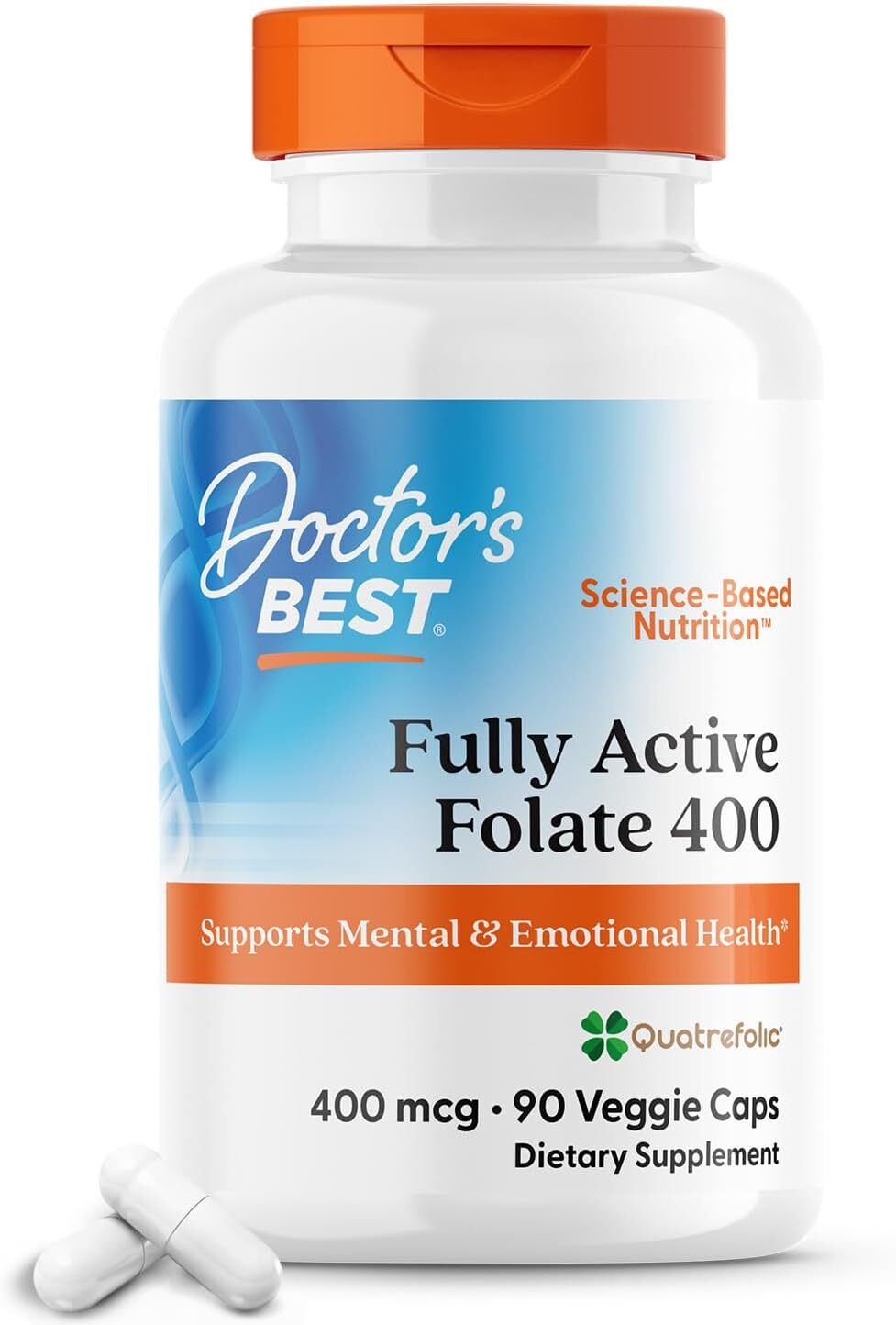 [預購] Quatrefolic®活性葉酸 400微克 90粒 Doctor's Best Active Folate