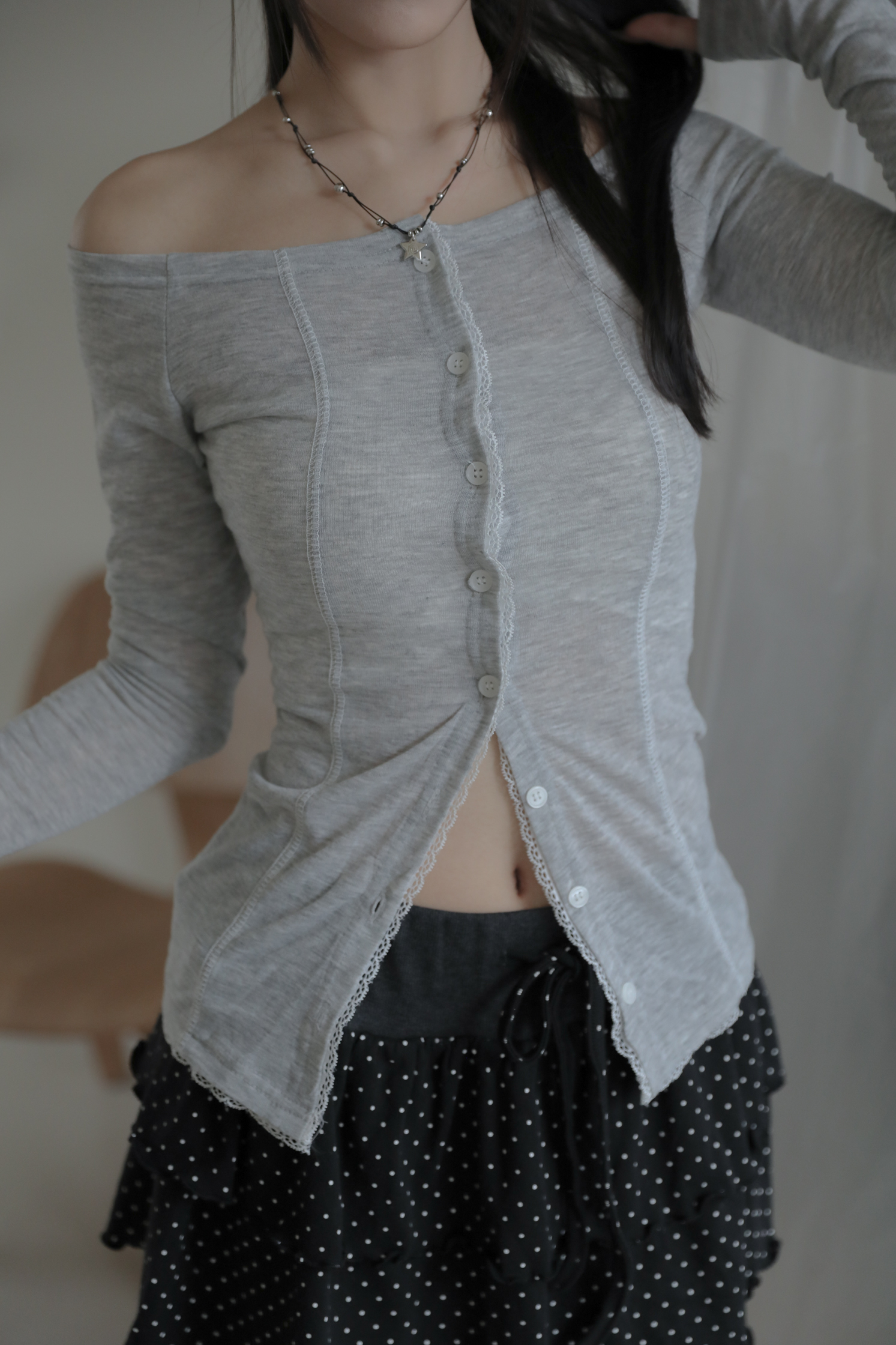 Morning Lace Cardigan #上衣