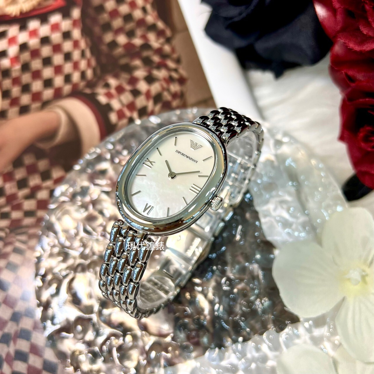 【EMPORIO ARMANI 亞曼尼】軟語呢喃時尚腕錶AR11706 24mm 現代鐘錶