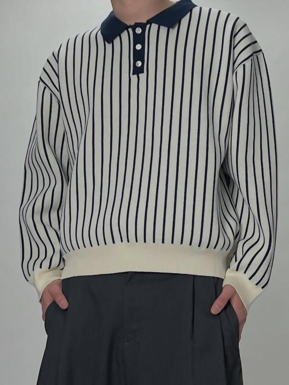 直間Polo長袖衫 FLEUR-006T