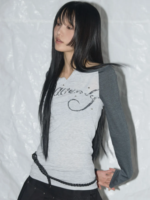 【代購】Fancy Club Heavenly 露肩長袖 斜肩長袖 長袖 合身長袖