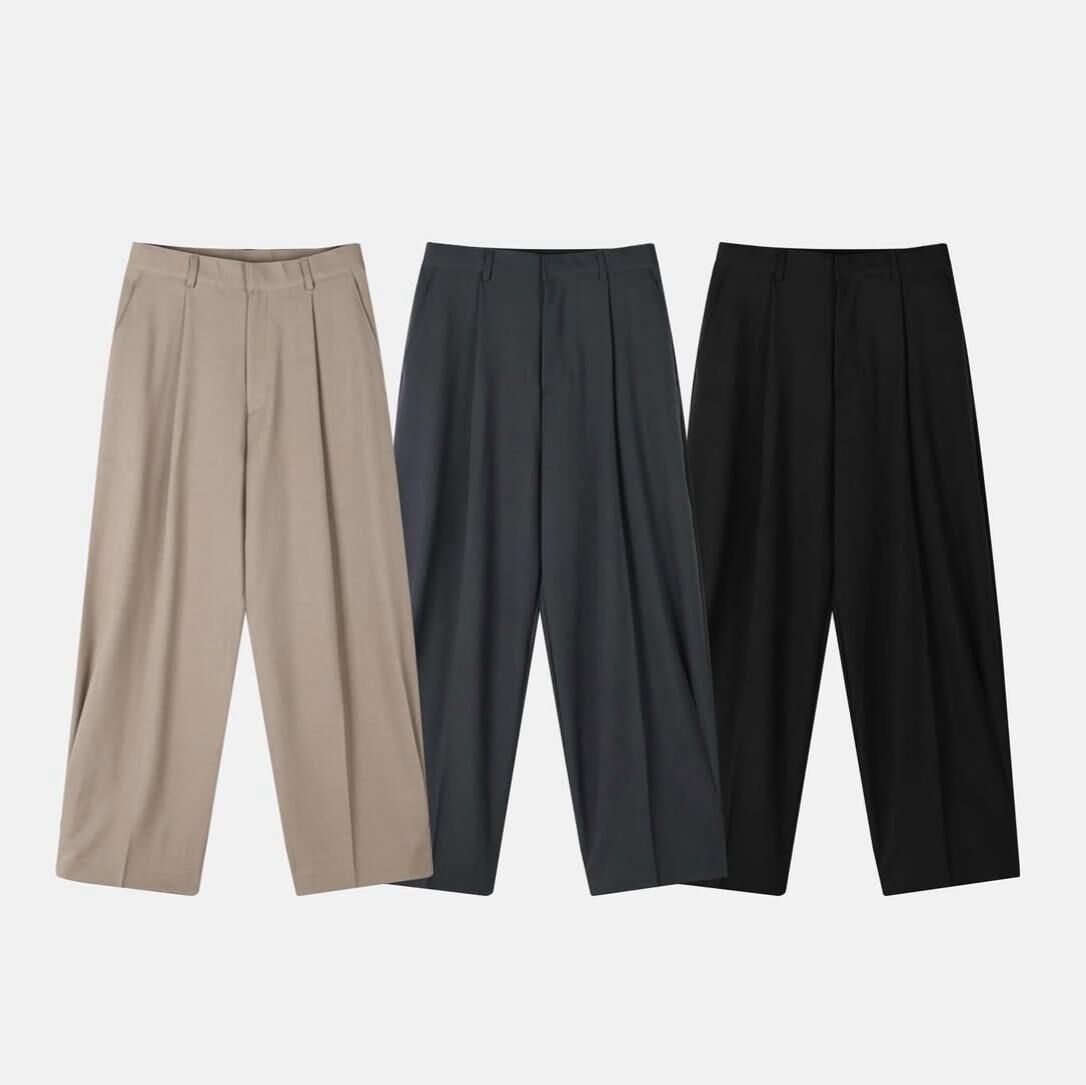 淨色鬆身西褲 FLEUR-010P