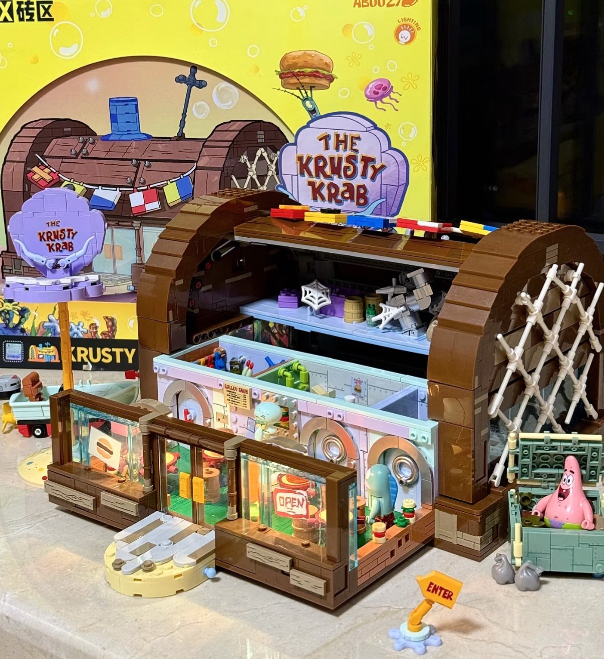 <正版授權> 海綿寶寶 蟹堡王餐廳 DIY 拼接 積木