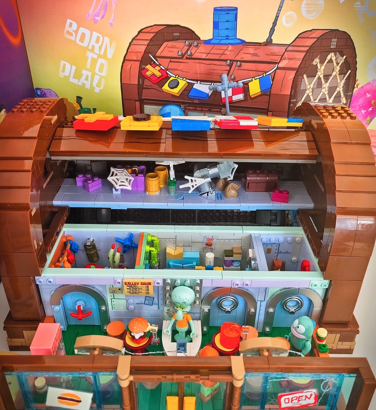 <正版授權> 海綿寶寶 蟹堡王餐廳 DIY 拼接 積木