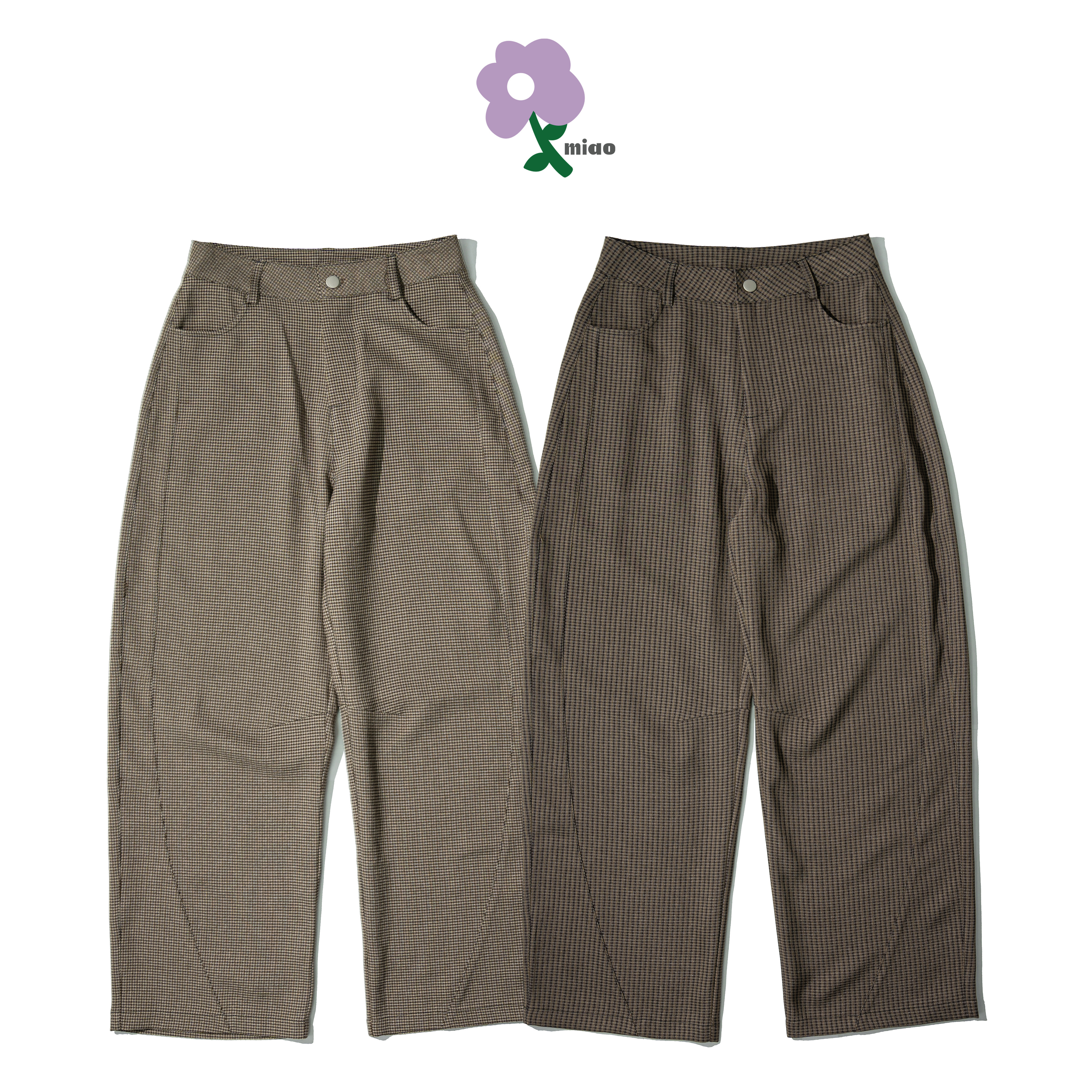 AGILITY MIAO Houndstooth Curved Pants 千鳥格 彎刀長褲 [M-P8]