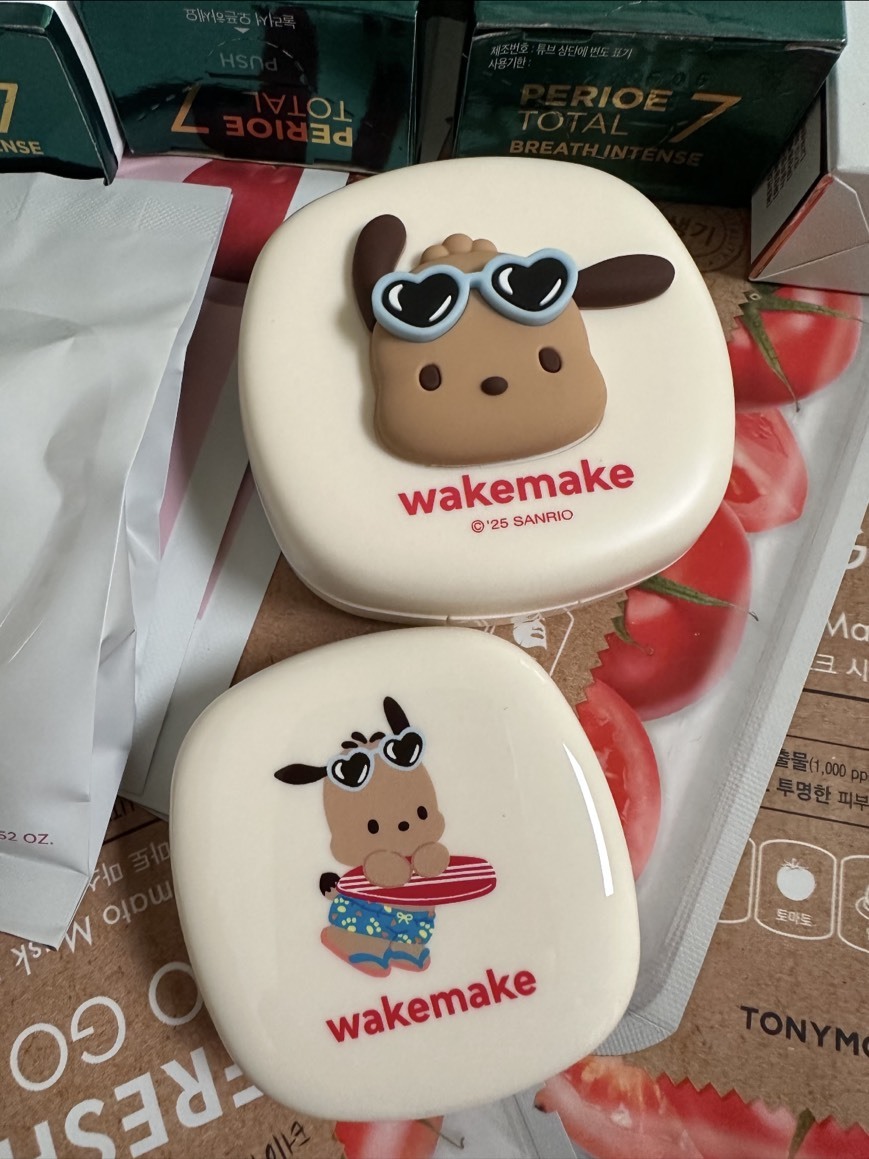 WAKEMAKE 聯名帕恰狗 氣墊粉餅三件組(現貨)