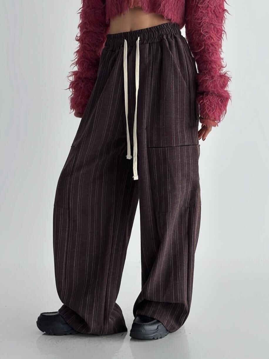 直紋鬆身褲 FLEUR-015P