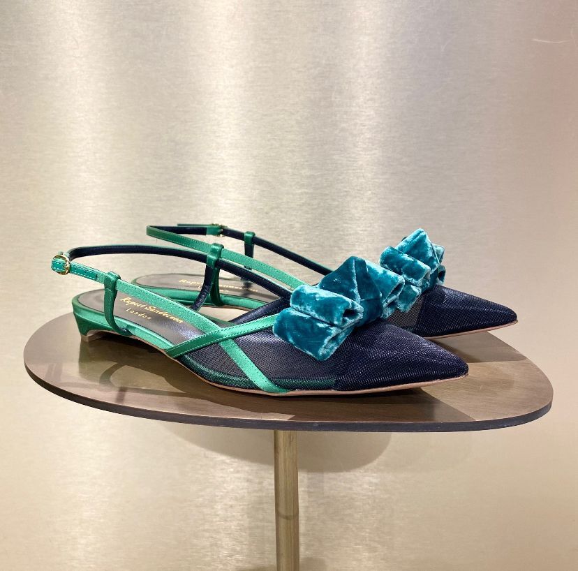 Rupert Sanderson RS Fay slingback Green