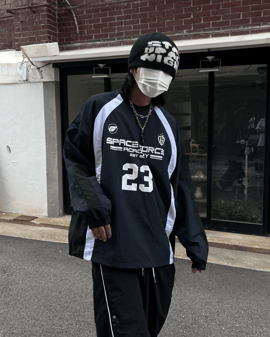 Force 尼龍V領繫帶球衣